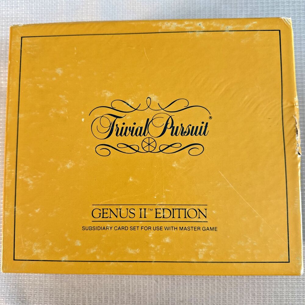 Vintage 1984 Trivial Pursuit subsidiary card set - Genus II Edition - USA